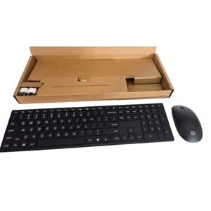 NIB‎ Black Wireless Keyboard and Mouse for HP Hewlett Packard Computer Laptop